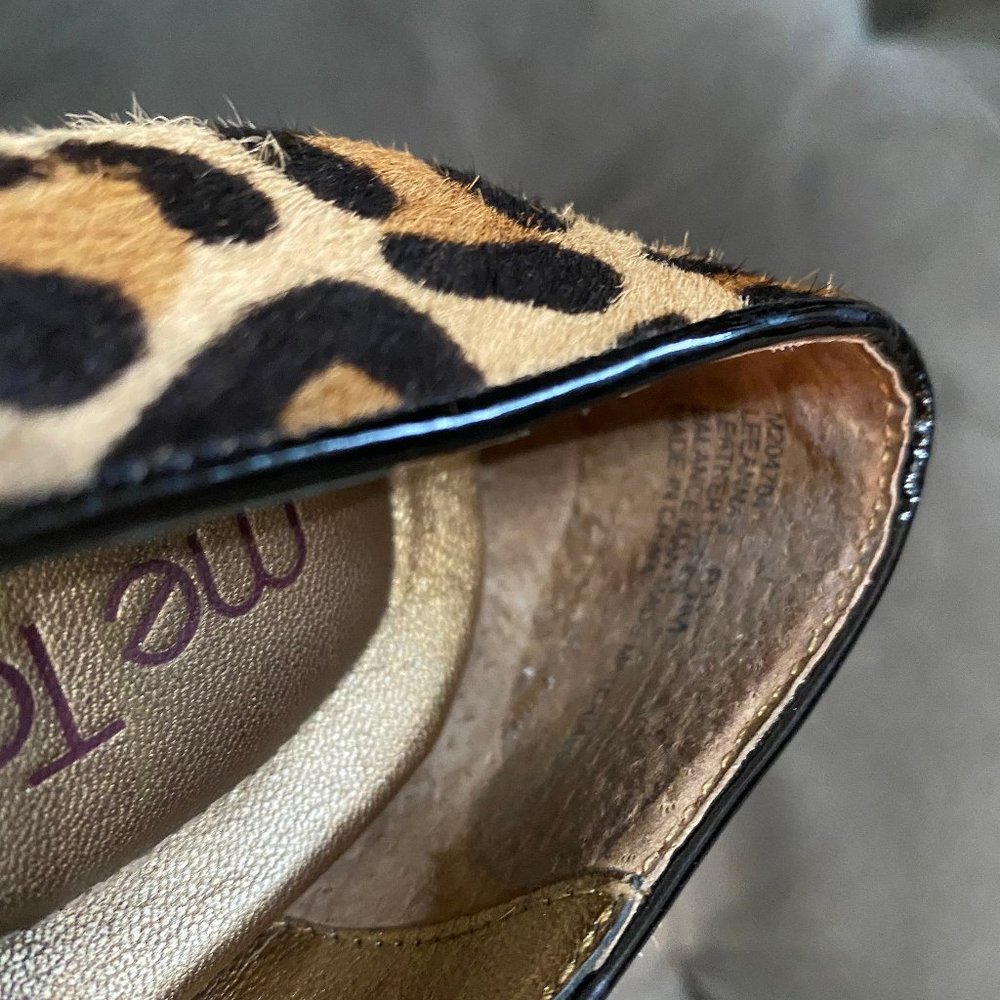 Me Too Leopard Print Heels With Platform - image 6